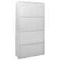 vidaXL Büroschrank mit Schiebetür Hellgrau 90x40x180 cm Stahl vidaXL Büroschrank mit Schiebetür Hellgrau 90x40x180 cm Stahl