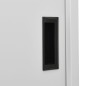 vidaXL Büroschrank mit Schiebetür Hellgrau 90x40x180 cm Stahl vidaXL Büroschrank mit Schiebetür Hellgrau 90x40x180 cm Stahl