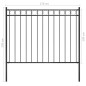 vidaXL Gartenzaun Stahl 1,7x1,2 m Schwarz vidaXL Gartenzaun Stahl 1,7x1,2 m Schwarz
