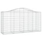 vidaXL Gabionen mit Hochbogen 4 Stk. 200x50x100/120cm Verzinktes Eisen vidaXL Gabionen mit Hochbogen 4 Stk. 200x50x100/120cm Verzinktes Eisen