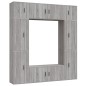vidaXL 8-tlg. TV-Schrank-Set Grau Sonoma Holzwerkstoff vidaXL 8-tlg. TV-Schrank-Set Grau Sonoma Holzwerkstoff