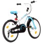 vidaXL Kinderfahrrad 18 Zoll Blau und Weiß vidaXL Kinderfahrrad 18 Zoll Blau und Weiß