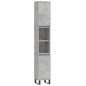 vidaXL Badschrank Betongrau 30x30x190 cm Holzwerkstoff vidaXL Badschrank Betongrau 30x30x190 cm Holzwerkstoff