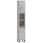 vidaXL Badschrank Betongrau 30x30x190 cm Holzwerkstoff vidaXL Badschrank Betongrau 30x30x190 cm Holzwerkstoff