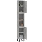 vidaXL Badschrank Betongrau 30x30x190 cm Holzwerkstoff vidaXL Badschrank Betongrau 30x30x190 cm Holzwerkstoff