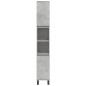 vidaXL Badschrank Betongrau 30x30x190 cm Holzwerkstoff vidaXL Badschrank Betongrau 30x30x190 cm Holzwerkstoff
