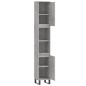 vidaXL Badschrank Betongrau 30x30x190 cm Holzwerkstoff vidaXL Badschrank Betongrau 30x30x190 cm Holzwerkstoff
