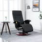 vidaXL Massagesessel Schwarz Kunstleder vidaXL Massagesessel Schwarz Kunstleder