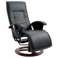 vidaXL Massagesessel Schwarz Kunstleder vidaXL Massagesessel Schwarz Kunstleder