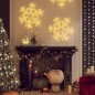 vidaXL LED-Schneeflocken 3 Stk. Warmweiß 59x59 cm vidaXL LED-Schneeflocken 3 Stk. Warmweiß 59x59 cm