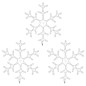 vidaXL LED-Schneeflocken 3 Stk. Warmweiß 59x59 cm vidaXL LED-Schneeflocken 3 Stk. Warmweiß 59x59 cm