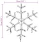 vidaXL LED-Schneeflocken 3 Stk. Warmweiß 59x59 cm vidaXL LED-Schneeflocken 3 Stk. Warmweiß 59x59 cm
