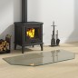vidaXL Kaminofen Glasplatte Sechseck 100x50 cm vidaXL Kaminofen Glasplatte Sechseck 100x50 cm