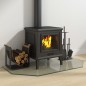 vidaXL Kaminofen Glasplatte Sechseck 100x50 cm vidaXL Kaminofen Glasplatte Sechseck 100x50 cm