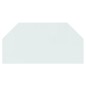 vidaXL Kaminofen Glasplatte Sechseck 100x50 cm vidaXL Kaminofen Glasplatte Sechseck 100x50 cm