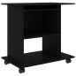 vidaXL Schreibtisch Schwarz 80x50x75 cm Holzwerkstoff vidaXL Schreibtisch Schwarz 80x50x75 cm Holzwerkstoff