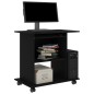 vidaXL Schreibtisch Schwarz 80x50x75 cm Holzwerkstoff vidaXL Schreibtisch Schwarz 80x50x75 cm Holzwerkstoff