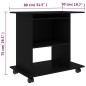 vidaXL Schreibtisch Schwarz 80x50x75 cm Holzwerkstoff vidaXL Schreibtisch Schwarz 80x50x75 cm Holzwerkstoff