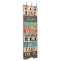 vidaXL Wandgarderobe mit 6 Haken 120 x 40 cm "HOME IS" vidaXL Wandgarderobe mit 6 Haken 120 x 40 cm "HOME IS"