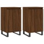 vidaXL Sideboards 2 Stk. Braun Eichen-Optik 40x35x70 cm Holzwerkstoff vidaXL Sideboards 2 Stk. Braun Eichen-Optik 40x35x70 cm Holzwerkstoff