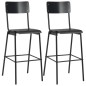 vidaXL 3-teiliges Bar-Set Stahl Schwarz vidaXL 3-teiliges Bar-Set Stahl Schwarz