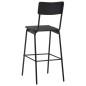 vidaXL 3-teiliges Bar-Set Stahl Schwarz vidaXL 3-teiliges Bar-Set Stahl Schwarz