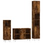 vidaXL 3-tlg. Badmöbel-Set Räuchereiche Holzwerkstoff vidaXL 3-tlg. Badmöbel-Set Räuchereiche Holzwerkstoff
