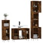vidaXL 3-tlg. Badmöbel-Set Räuchereiche Holzwerkstoff vidaXL 3-tlg. Badmöbel-Set Räuchereiche Holzwerkstoff