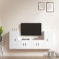 vidaXL 4-tlg. TV-Schrank-Set Weiß Holzwerkstoff vidaXL 4-tlg. TV-Schrank-Set Weiß Holzwerkstoff