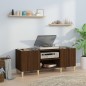 vidaXL Plattenschrank Braun Eichen-Optik 121x38x48 cm Holzwerkstoff vidaXL Plattenschrank Braun Eichen-Optik 121x38x48 cm Holzwerkstoff