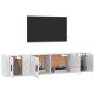 vidaXL 3-tlg. TV-Schrank-Set Hochglanz-Weiß Holzwerkstoff vidaXL 3-tlg. TV-Schrank-Set Hochglanz-Weiß Holzwerkstoff