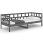 vidaXL Tagesbett Grau Massivholz Kiefer 90x200 cm vidaXL Tagesbett Grau Massivholz Kiefer 90x200 cm