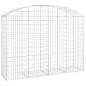 vidaXL Gabione mit Hochbogen 200x50x140/160 cm Verzinktes Eisen vidaXL Gabione mit Hochbogen 200x50x140/160 cm Verzinktes Eisen