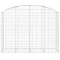 vidaXL Gabione mit Hochbogen 200x50x140/160 cm Verzinktes Eisen vidaXL Gabione mit Hochbogen 200x50x140/160 cm Verzinktes Eisen