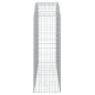 vidaXL Gabione mit Hochbogen 200x50x140/160 cm Verzinktes Eisen vidaXL Gabione mit Hochbogen 200x50x140/160 cm Verzinktes Eisen