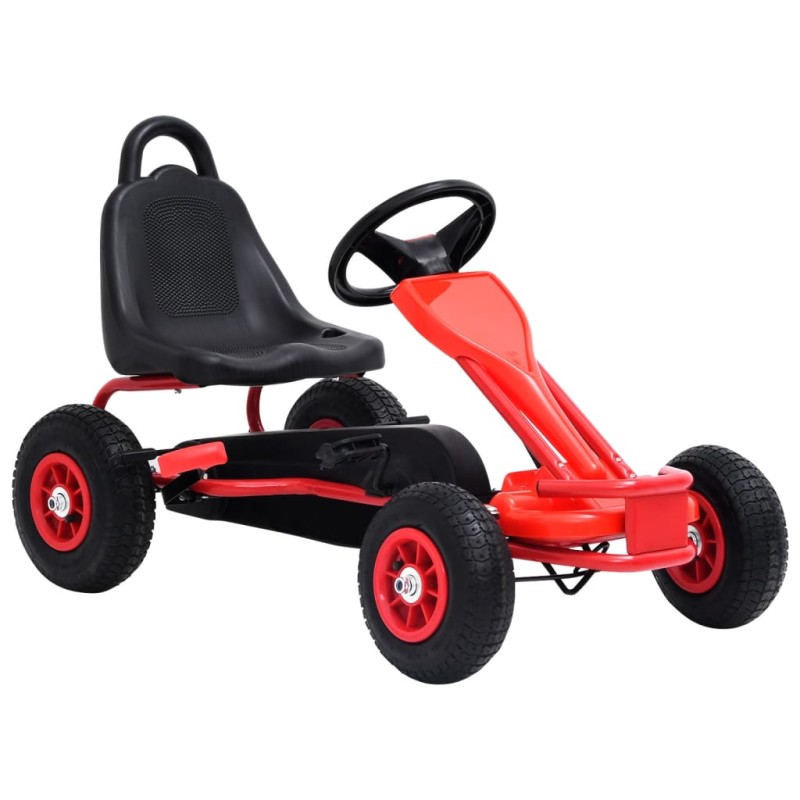 vidaXL Pedal Go-Kart mit Luftreifen Rot vidaXL Pedal Go-Kart mit Luftreifen Rot