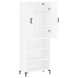 Highboard Hochglanz-Weiß 69,5x34x180 cm Holzwerkstoff Highboard Hochglanz-Weiß 69,5x34x180 cm Holzwerkstoff
