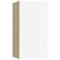 vidaXL TV-Schrank Weiß Sonoma-Eiche 30,5x30x60 cm Holzwerkstoff vidaXL TV-Schrank Weiß Sonoma-Eiche 30,5x30x60 cm Holzwerkstoff