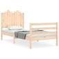 vidaXL Massivholzbett mit Kopfteil 90x200 cm vidaXL Massivholzbett mit Kopfteil 90x200 cm