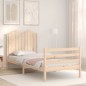 vidaXL Massivholzbett mit Kopfteil 90x200 cm vidaXL Massivholzbett mit Kopfteil 90x200 cm