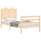 vidaXL Massivholzbett mit Kopfteil 90x200 cm vidaXL Massivholzbett mit Kopfteil 90x200 cm