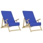 vidaXL Strandtücher 2 Stk. Königsblau 60x135 cm Stoff 400 GSM vidaXL Strandtücher 2 Stk. Königsblau 60x135 cm Stoff 400 GSM