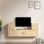 vidaXL 3-tlg. TV-Schrank-Set Sonoma-Eiche Holzwerkstoff vidaXL 3-tlg. TV-Schrank-Set Sonoma-Eiche Holzwerkstoff