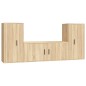 vidaXL 3-tlg. TV-Schrank-Set Sonoma-Eiche Holzwerkstoff vidaXL 3-tlg. TV-Schrank-Set Sonoma-Eiche Holzwerkstoff