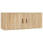 vidaXL 3-tlg. TV-Schrank-Set Sonoma-Eiche Holzwerkstoff vidaXL 3-tlg. TV-Schrank-Set Sonoma-Eiche Holzwerkstoff