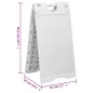 vidaXL Kundenstopper Grau 45x7x84,5 cm HDPE vidaXL Kundenstopper Grau 45x7x84,5 cm HDPE