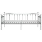 vidaXL Schlafsofa Bettgestell Grau Metall 90x200 cm vidaXL Schlafsofa Bettgestell Grau Metall 90x200 cm