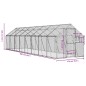 vidaXL Voliere Silbern 1,79x8x1,85 m Aluminium vidaXL Voliere Silbern 1,79x8x1,85 m Aluminium