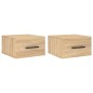 vidaXL Wand-Nachttische 2 Stk. Sonoma-Eiche 35x35x20 cm vidaXL Wand-Nachttische 2 Stk. Sonoma-Eiche 35x35x20 cm