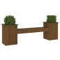 vidaXL Gartenbank mit Pflanzkübeln Honigbraun Massivholz Kiefer vidaXL Gartenbank mit Pflanzkübeln Honigbraun Massivholz Kiefer